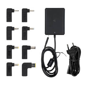 Napájecí adaptér Nedis GaN 100 W, univerzální, USB-C + 10 adaptérů černý

 obrázek produktu 6 z 6