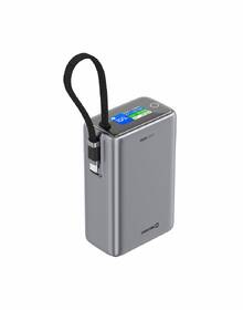 Powerbanka Swissten 25000 mAh (96.25Wh) 100W, integrovaný kabel USB-C šedá

 obrázek produktu 1 z 5