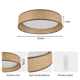 Stropní svítidlo IMMAX NEO LITE LONA, 36W, CCT, Wi-Fi, TUYA, BEACON, prům. 45,5cm hnědé

 obrázek produktu 3 z 4