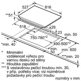 Indukční varná deska Bosch PXV875DC1E černá barva
