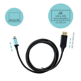 Kabel i-tec USB-C / DisplayPort, 1,5m černý

 obrázek produktu 3 z 3
