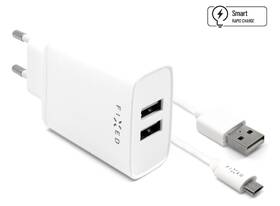 Nabíječka do sítě FIXED 2x USB, 15W Smart Rapid Charge + Micro USB kabel 1m bílá

 obrázek produktu 1 z 2