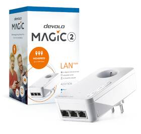Síťový rozvod LAN po 230V Devolo Magic 2 LAN triple, rozšíření 1ks 

 obrázek produktu 3 z 6