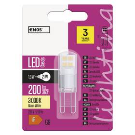 Žárovka LED EMOS Classic JC 1,9W G9 teplá bílá 

 obrázek produktu 5 z 5