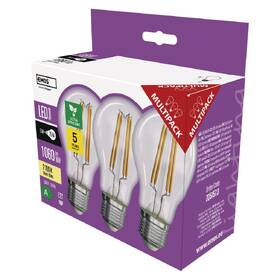 Žárovka LED EMOS Filament klasik, 5W, 1060lm, E27, teplá bílá (3 ks) 

 obrázek produktu 5 z 13