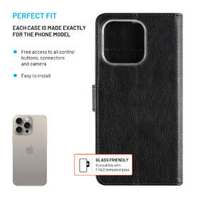 Pouzdro na mobil flipové FIXED Opus na Apple iPhone 16 Pro černé

 obrázek produktu 2 z 7