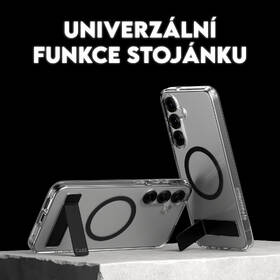 Kryt na mobil PanzerGlass CARE Kickstand Qi na Samsung Galaxy S25+ černý/průhledný

 obrázek produktu 9 z 11