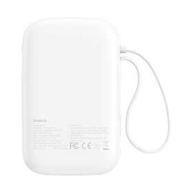 Powerbanka Baseus Qpow 10000mAh 30W s USB-C kabelem bílá

 obrázek produktu 5 z 9