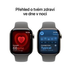 Chytré hodinky Apple GPS + Cellular 42mm pouzdro z přírodního titanu - skálově šedý sportovní řemínek - S/M 

 obrázek produktu 4 z 8