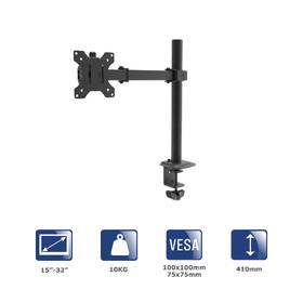 Držák Akyga AK-MB-01, single, na monitor, pro úhlopříčky 15" až 32", nosnost 10 kg černý

 obrázek produktu 2 z 3