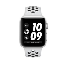 Chytré hodinky Apple Watch Series 3 Nike+ 38mm pouzdro ze stříbrného hliníku - bílý Nike řemínek 

 obrázek produktu 1 z 2