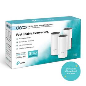 Komplexní Wi-Fi systém TP-Link Deco E4 (3-pack) bílá barva
