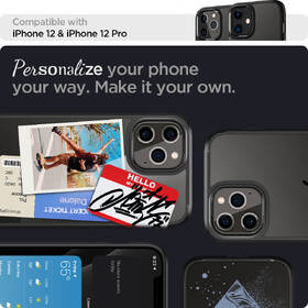 Kryt na mobil Spigen Ultra Hybrid na Apple iPhone 12/12 Pro černý/průhledný

 obrázek produktu 6 z 9