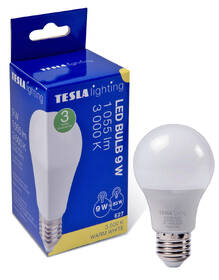 Žárovka LED Tesla Lightning klasik E27, 9W, teplá bílá 

 obrázek produktu 2 z 2