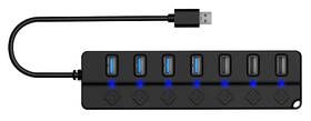 USB Hub Connect IT Mighty Switch 2, USB-A/ 4x USB-A 3.0, 3x USB-A 2.0 černý

 obrázek produktu 1 z 4
