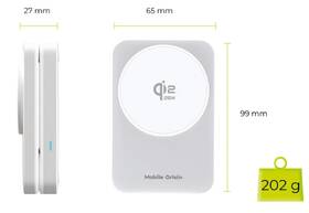 Bezdrátová nabíječka Mobile Origin 3in1 Qi2 25W Stand PW35 stříbrná

 obrázek produktu 8 z 18