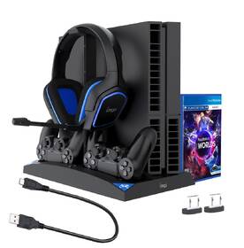 Dokovací stanice iPega P4009 s chlazením pro PS4/PS4 Slim černá

 obrázek produktu 1 z 5