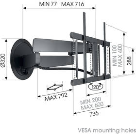 Držák TV Vogel’s SIGNATURE TVM 7655 pro úhlopříčky 40" až 77", nosnost 35 kg černý

 obrázek produktu 3 z 14