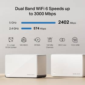 Komplexní Wi-Fi systém Mercusys Halo H85X AX3000 Mesh Wi-Fi 6 (3 ks) bílý

 obrázek produktu 4 z 9