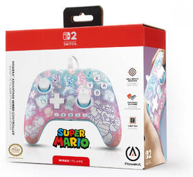 Gamepad PowerA Advantage - Nintendo Switch 2 - Super Mario, Mushroom Kingdom bílý

 obrázek produktu 8 z 9