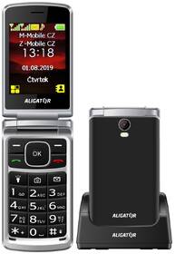 Mobilní telefon Aligator V710 Senior Dual SIM černá barva
