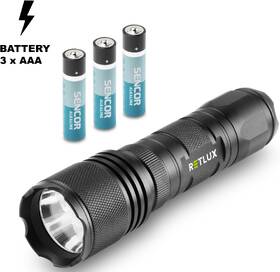 Svítilna RETLUX RPL 110, 5W T6 3x AAA ALU 

 obrázek produktu 2 z 4