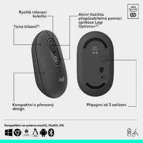 Klávesnice s myší Logitech POP ICON, US layout šedá

 obrázek produktu 7 z 10