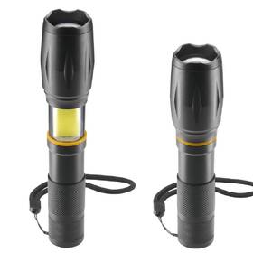 Svítilna Hama W200, 200 lm / 180 m, 3 režimy, zoom, COB, baterie černá

 obrázek produktu 2 z 3