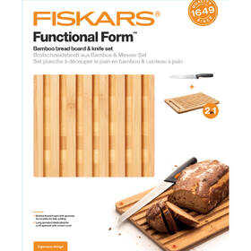 Kuchyňské prkénko Fiskars + nůž na pečivo 

 obrázek produktu 1 z 4