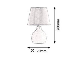 Stolní lampička Rabalux Ingrid 4477 zelená barva
