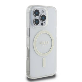 Kryt na mobil Guess IML Glitter Ring MagSafe na Apple iPhone 16 Pro Max průhledný

 obrázek produktu 2 z 7