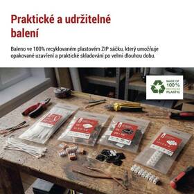 Stahovací pásky EMOS 300×4,8MM, 100KS černé

 obrázek produktu 9 z 10