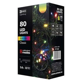Vánoční osvětlení EMOS 80 LED, řetěz, 8m, multicolor, programy 

 obrázek produktu 6 z 6