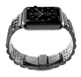 Řemínek WG klasik, kovový, na Apple Watch 42/44/45/49 mm + adapter černý

 obrázek produktu 1 z 5