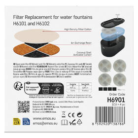 Filtr EMOS PET-901 pro vodní fontány (4 ks) 

 obrázek produktu 9 z 9