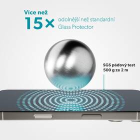 Tvrzené sklo Epico ImpactCeramic Glass 3D Ultra s aplikátorem na Apple iPhone 17 Pro 

 obrázek produktu 3 z 6