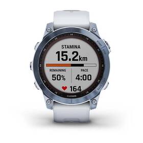 Chytré hodinky Garmin fenix 7 Sapphire Solar - Titan Blue/ White Silicone Band 

 obrázek produktu 3 z 10