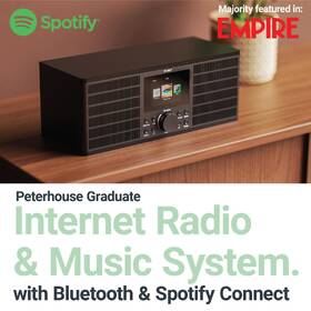 Internetový radiopřijímač Majority Peterhouse Graduate černá barva
