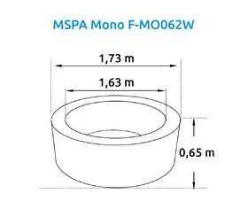 Vířivka MSpa Mono F-MO062W hnědá barva
