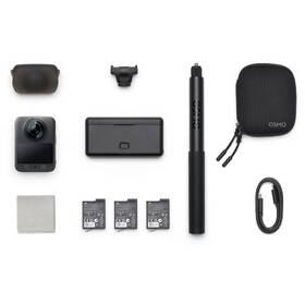 Outdoorová kamera DJI Osmo 360 Adventure Combo šedá barva
