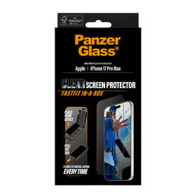 Tvrzené sklo PanzerGlass Ultra-Wide Fit na Apple iPhone 17 Pro Max s bezprašným aplikačním boxem 

 obrázek produktu 6 z 7