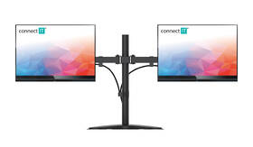 Držák Connect IT TwinArm Basic Beta na 2 monitory 13" až 32", nosnost 2x8 kg černý

 obrázek produktu 3 z 3
