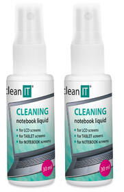 Čisticí sada Clean IT roztok na notebooky s utěrkou, 2x30ml 

 obrázek produktu 2 z 2