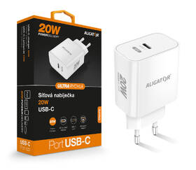 Nabíječka do sítě Aligator Power Delivery 20W, USB-C bílá

 obrázek produktu 4 z 4