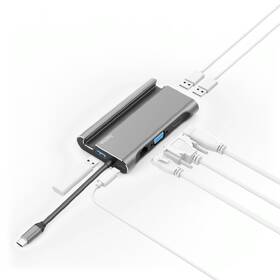 Dokovací stanice Hama 7v1, 3x USB-A 3.1, HDMI, VGA, LAN, USB-C (PD) 

 obrázek produktu 2 z 5