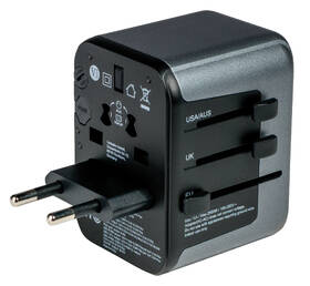Cestovní adaptér Verbatim UTA-03 s 1 x USB-C PD 30W & QC 3.0 / 2 x USB-C / 2 x USB-A černý

 obrázek produktu 2 z 6