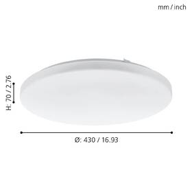 Stropní svítidlo Eglo Frania, kruh, 43 cm bílé

 obrázek produktu 2 z 2