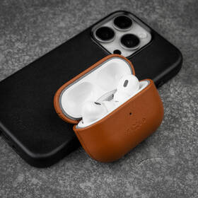 Pouzdro FIXED PodsLeather pro Apple AirPods 3 hnědé

 obrázek produktu 7 z 8
