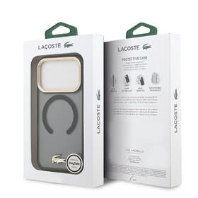 Kryt na mobil Lacoste Frosted Finish Gold Logo MagSafe na Apple iPhone 17 Pro černý

 obrázek produktu 7 z 7