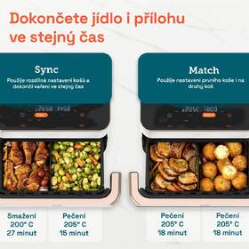 Fritéza horkovzdušná COSORI TF101S Dual Blaze TwinFry 10 l bílá

 obrázek produktu 4 z 9